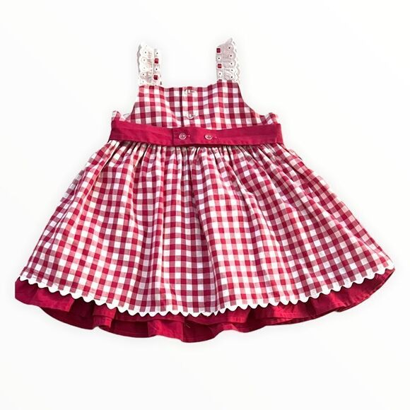 NEWNESS | Red & White | Gingham Dress - Picture 4 of 12